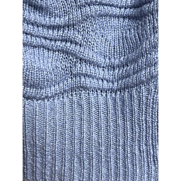 Promesa Women Oversized S Color Block Blue Knit Cardigan Sweater Grandma Core - Picture 7 of 14